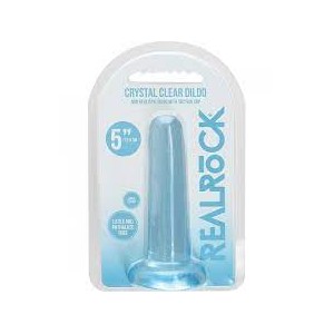 REAL ROCK CRYSTAL CLEAR DILDO 5'' RECTO
