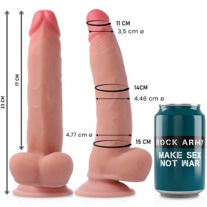 ROCK ARMY LEOPARD Dildo Dual Density