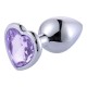 AFTERDARK JOYA ANAL CORAZON METALICA LILA S