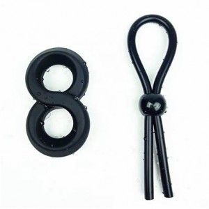 ANILLA RUBBER SET. COCK Y BALL GLOW IN DARK