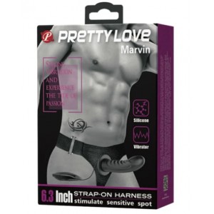 PRETTY LOVE MARVIN Harnes con dildo vibrador