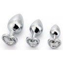 INTENSE PLUG ANAL METAL CORAZON BLANCA L