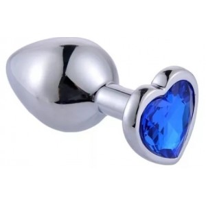 AFTERDARK Joya ANAL CORAZON METALICA AZUL L