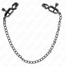 KINK pinzas pezones planas con cadena negras