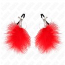 KINK pinzas para pezones plumas rojas