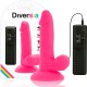 DIVERSIA DILDO CON VIBRACION ROSA 17CM