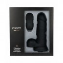 Virgite REALISTIC VIBRATOR R12 BLACK 14,4CM W/ REMOTE CONTROL